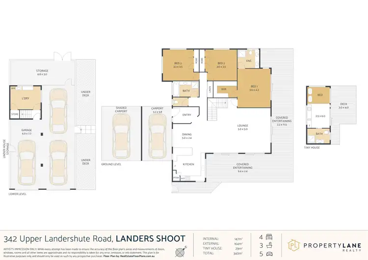 Floorplan of Homely rural property listing, 342 Upper Landershute Road, Landers Shoot QLD 4555