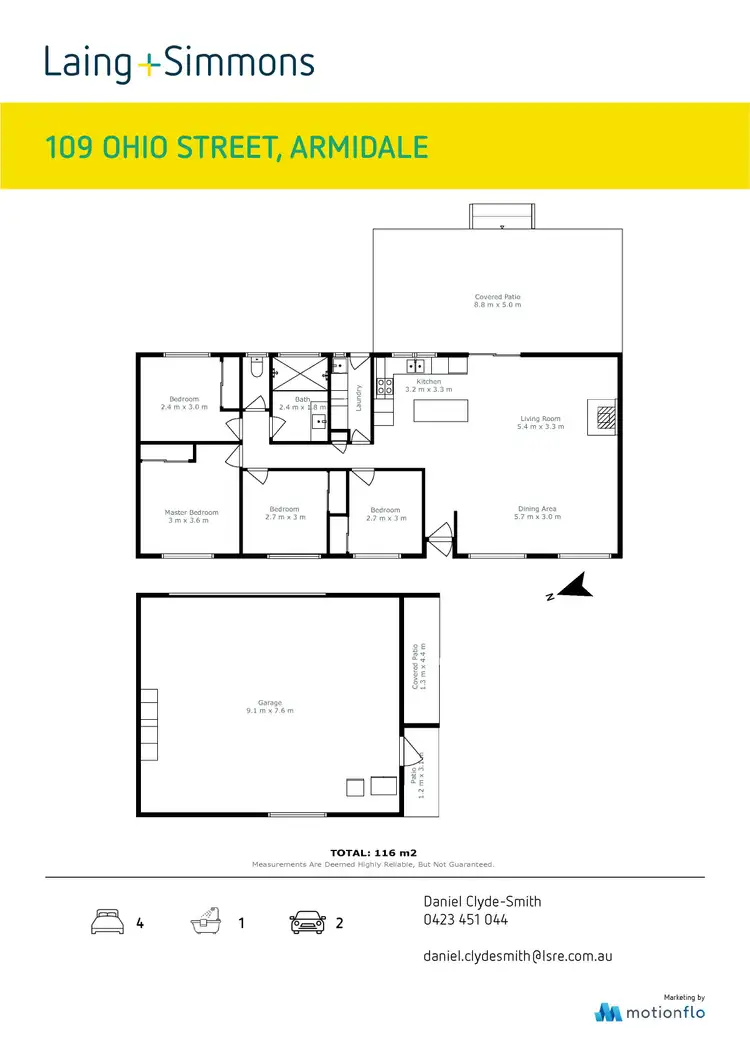 Floorplan of Homely house listing, 109 Ohio Street, Armidale NSW 2350