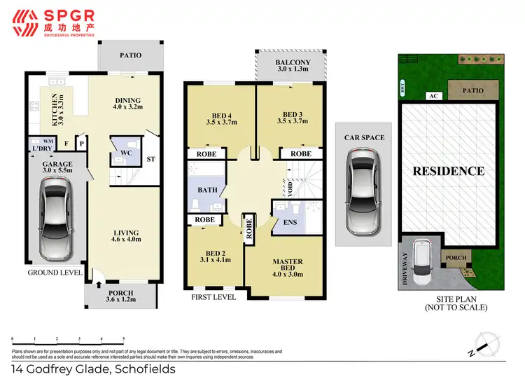 Floorplan of Homely townhouse listing, 14 Godfrey Glade, Schofields NSW 2762