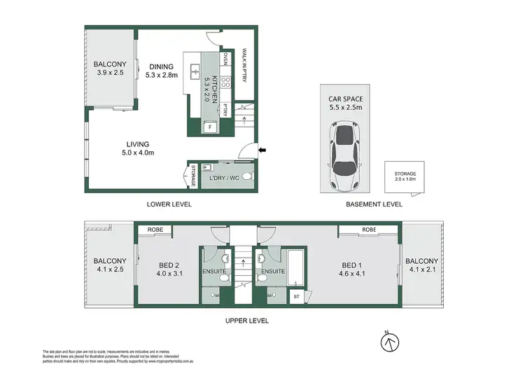 Floorplan of Homely apartment listing, 60/331 Miller Street, Cammeray NSW 2062