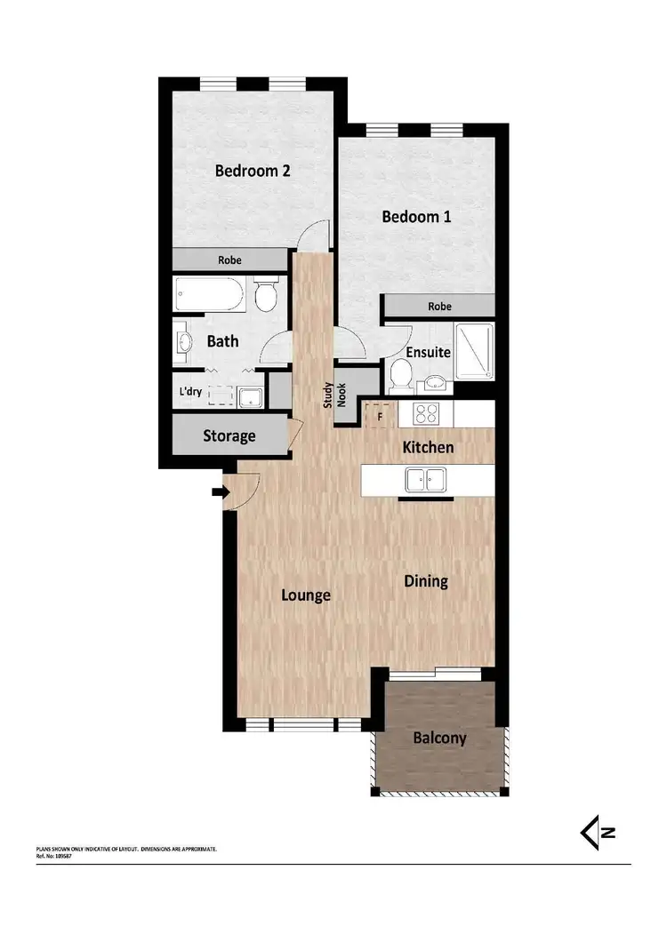 Floorplan of Homely apartment listing, 15/120 Athllon Drive, Greenway ACT 2900