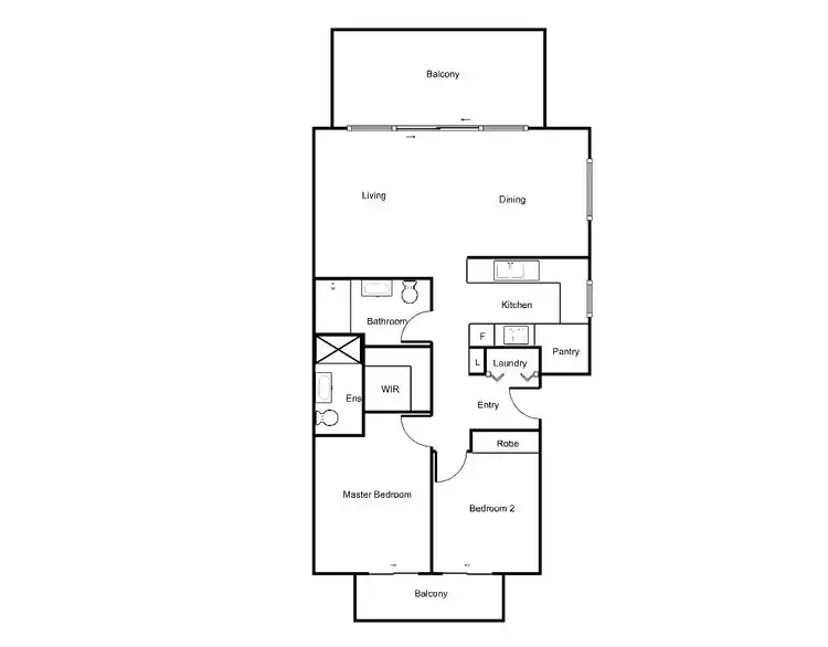 Floorplan of Homely apartment listing, 25/17 David Street, O'connor ACT 2602