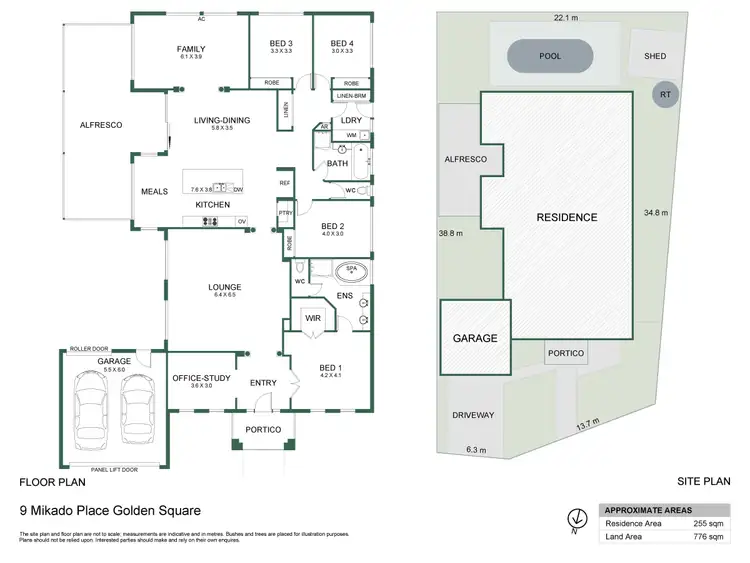 Floorplan of Homely house listing, 9 Mikado Place, Golden Square VIC 3555