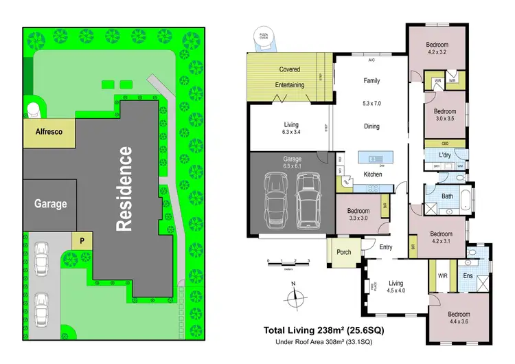 Floorplan of Homely house listing, 61 Windhaven Drive, Warragul VIC 3820