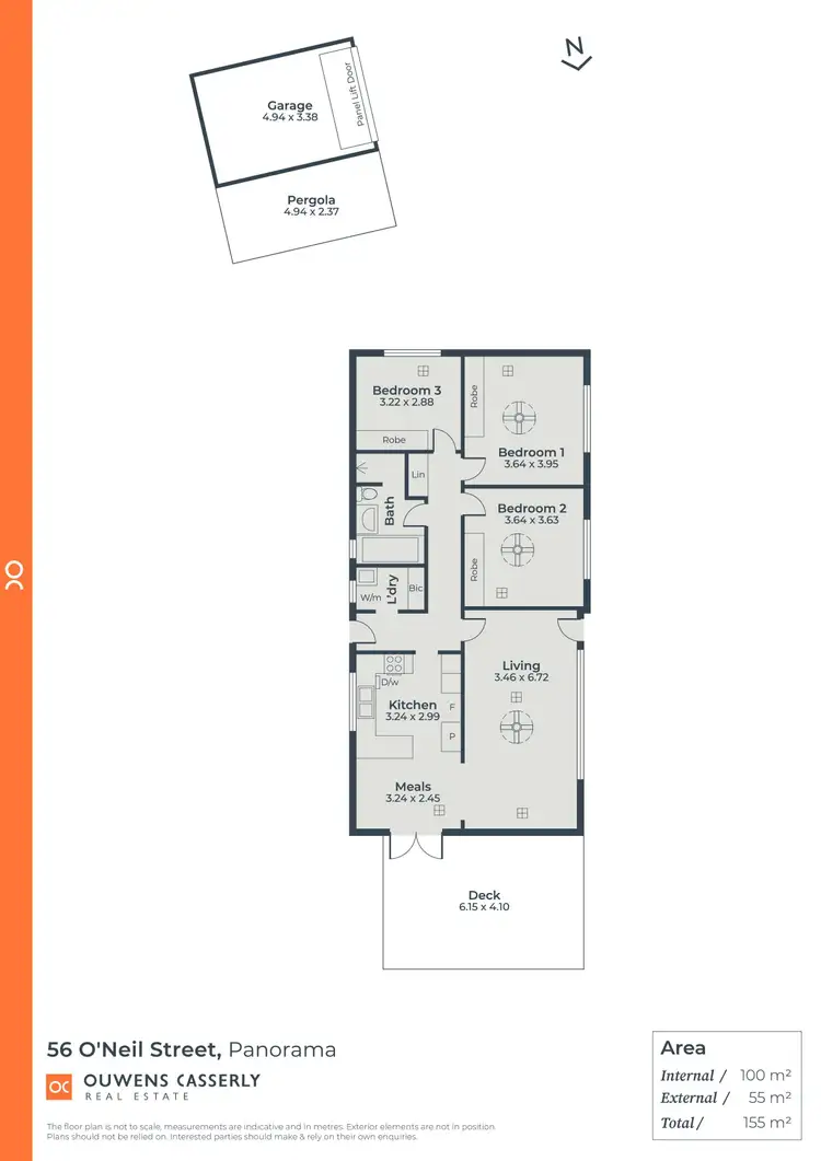 Floorplan of Homely house listing, 56 O'Neil Street, Panorama SA 5041