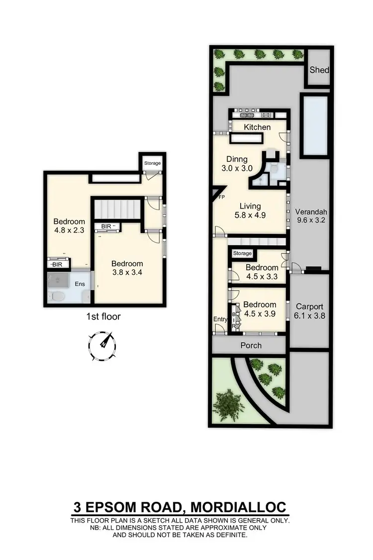 Floorplan of Homely house listing, 3 Epsom Road, Mordialloc VIC 3195