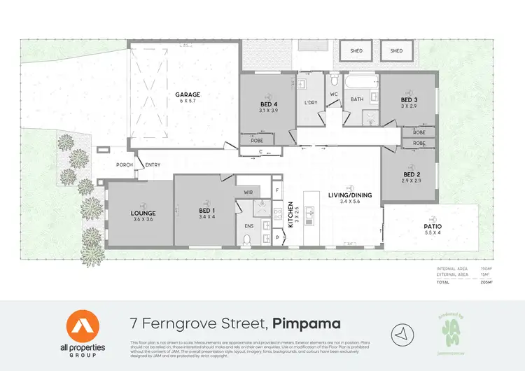 Floorplan of Homely house listing, 7 Ferngrove Street, Pimpama QLD 4209