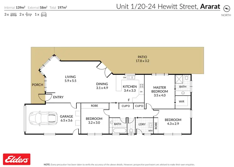 Floorplan of Homely house listing, 1/20-24 Hewitt Street, Ararat VIC 3377