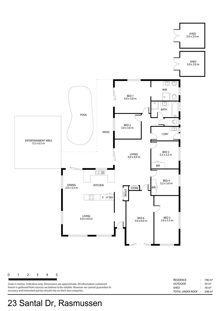 Floorplan of Homely house listing, 23 Santal Drive, Rasmussen QLD 4815