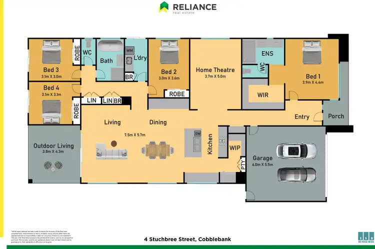 Floorplan of Homely house listing, 4 Stuchbree Street, Cobblebank VIC 3338