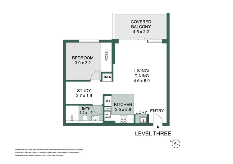 Floorplan of Homely apartment listing, 304/220 Pacific Highway, Crows Nest NSW 2065