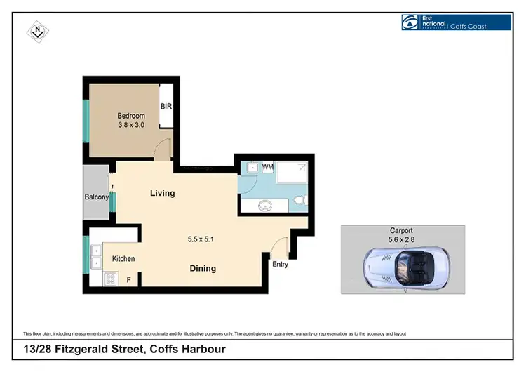 Floorplan of Homely apartment listing, 13/28 Fitzgerald Street, Coffs Harbour NSW 2450