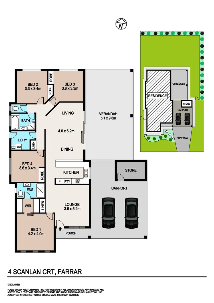 Floorplan of Homely house listing, 4 Scanlan Court, Farrar NT 830