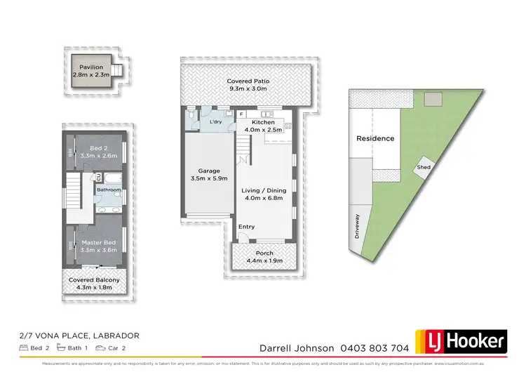 Floorplan of Homely house listing, 2/7 Vona Place, Labrador QLD 4215