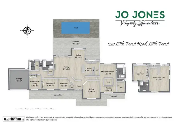 Floorplan of Homely house listing, 220 Little Forest Road, Little Forest NSW 2538