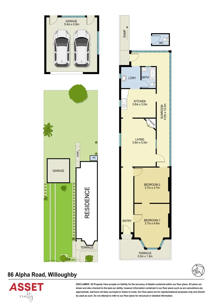 Floorplan of Homely house listing, 86 Alpha Road, Willoughby NSW 2068