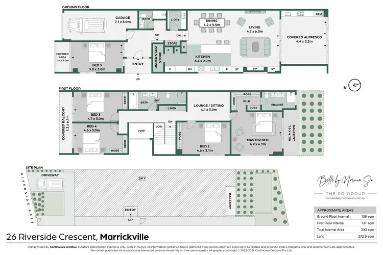 Floorplan of Homely semi-detached listing, 26 Riverside Crescent, Marrickville NSW 2204
