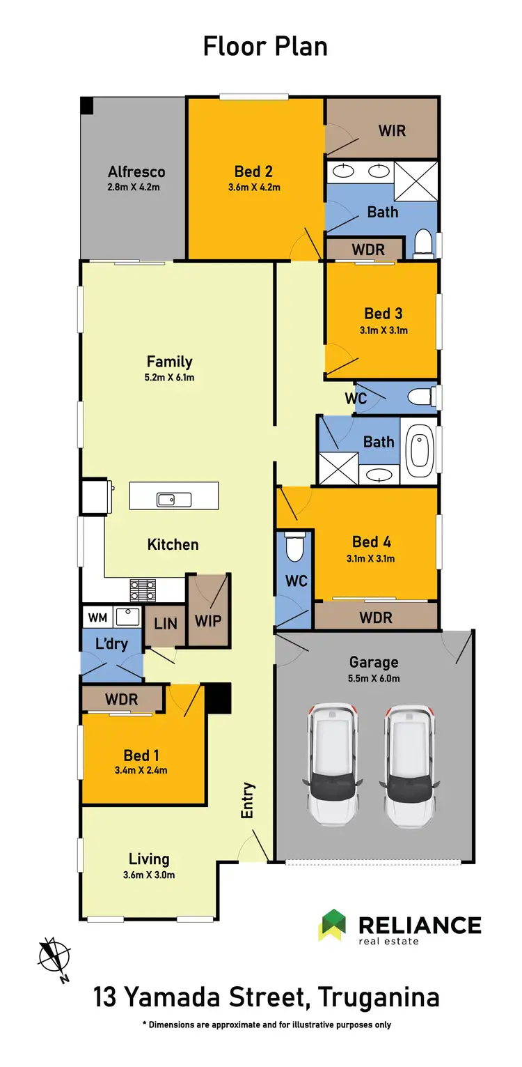 Floorplan of Homely house listing, 13 Yamada Street, Truganina VIC 3029