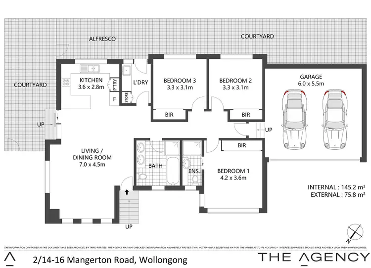 Floorplan of Homely villa listing, 2/14-16 Mangerton Road, Wollongong NSW 2500