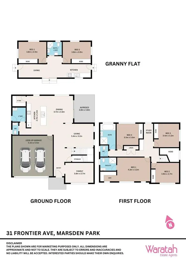 Floorplan of Homely house listing, 31 & 31A Frontier Avenue, Marsden Park NSW 2765