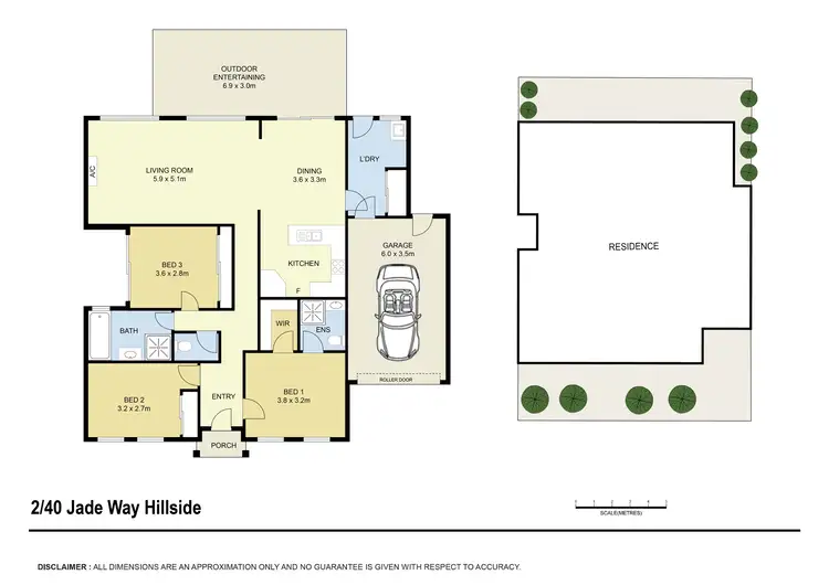 Floorplan of Homely unit listing, 2/40 Jade Way, Hillside VIC 3037