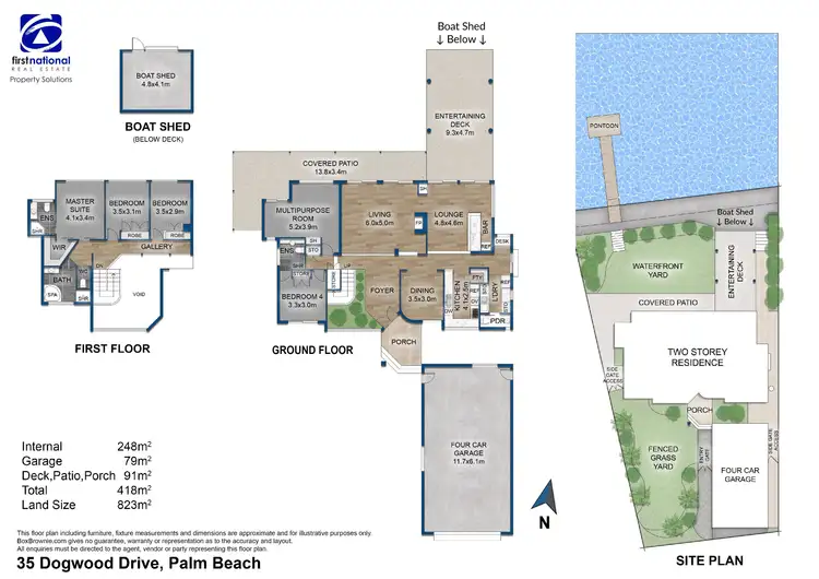 Floorplan of Homely house listing, 35 Dogwood Drive, Palm Beach QLD 4221