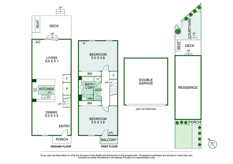 Floorplan of Homely townhouse listing, 11 Vaughan Crescent, Kew VIC 3101