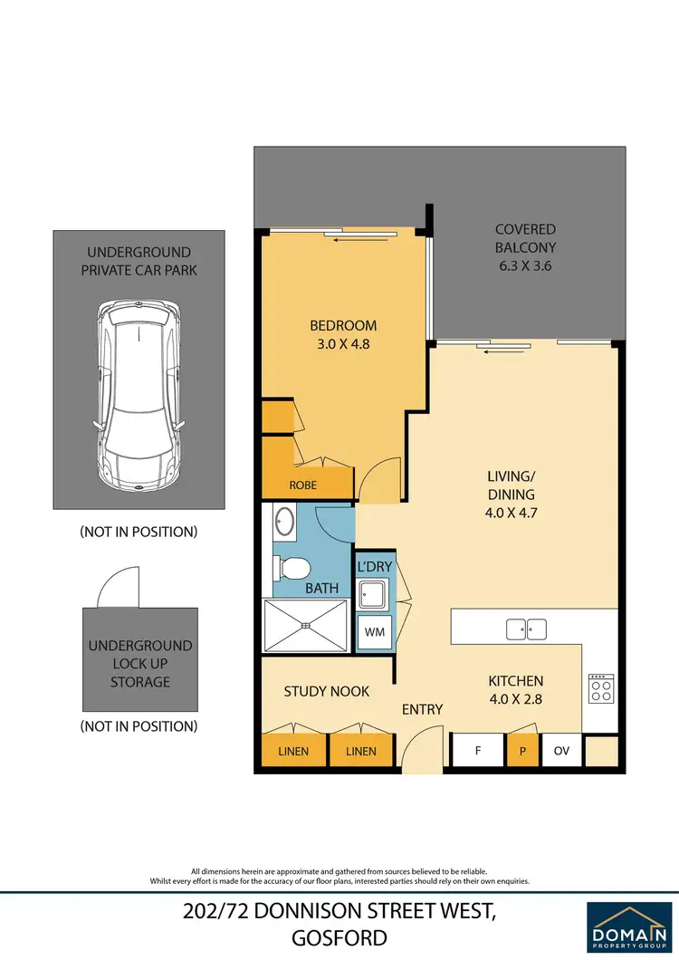 Floorplan of Homely unit listing, 202/72 Donnison Street, West Gosford NSW 2250