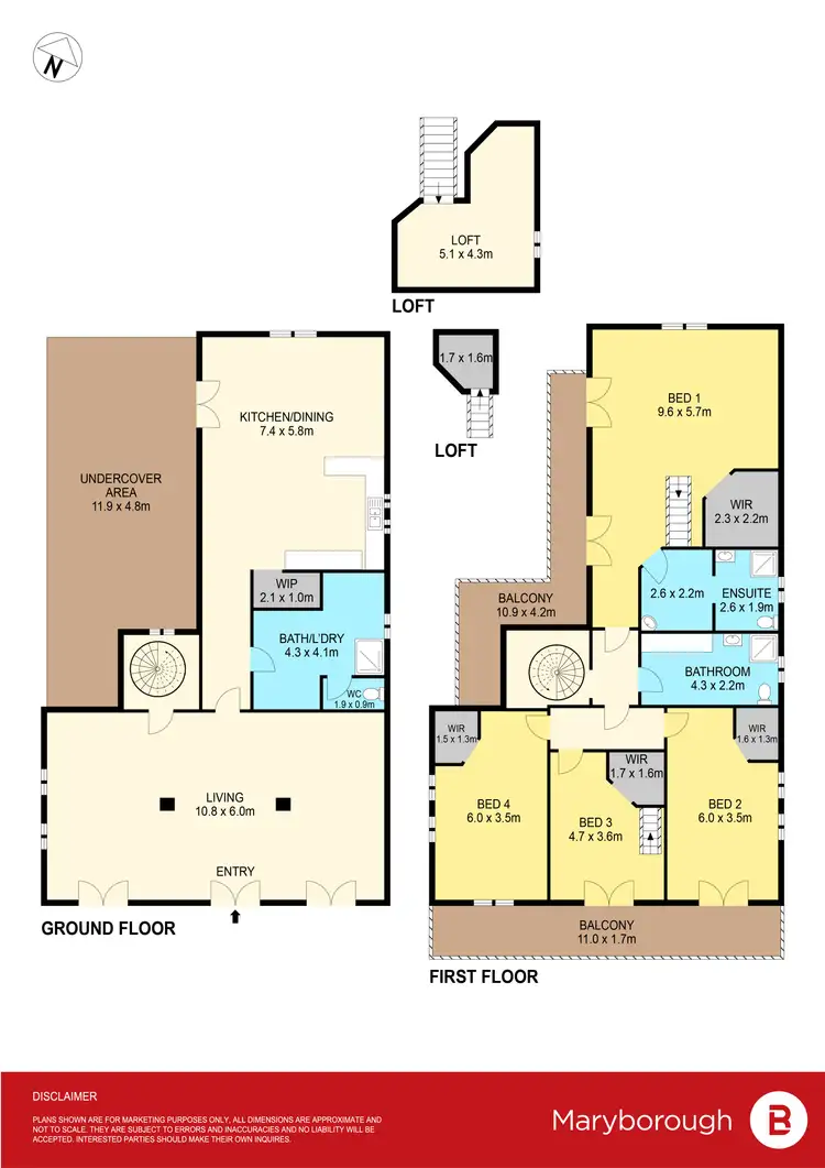 Floorplan of Homely house listing, 21 McLachlan Street, Carisbrook VIC 3464