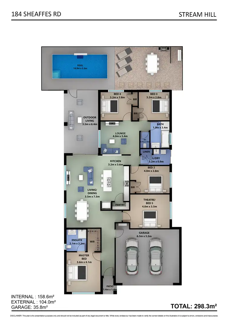 Floorplan of Homely house listing, 184 Sheaffes Road, Kembla Grange NSW 2526