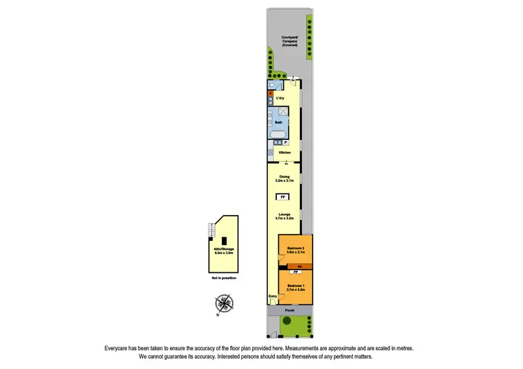 Floorplan of Homely house listing, 128 Clauscen Street, Fitzroy North VIC 3068