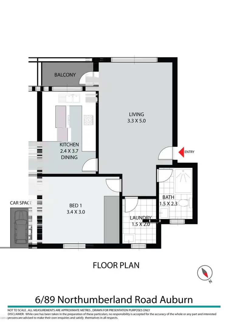 Floorplan of Homely unit listing, 6/89 Northumberland Road, Auburn NSW 2144