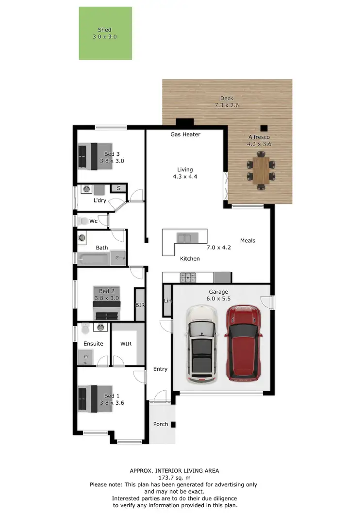 Floorplan of Homely house listing, 58 Champions Drive, Glenroy NSW 2640