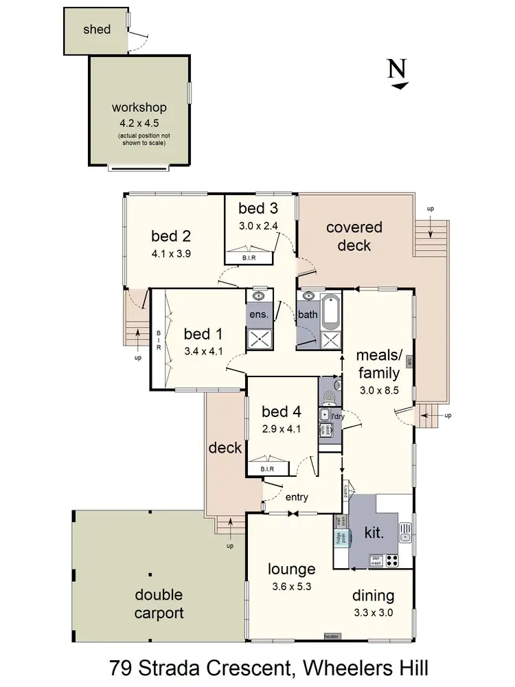 Floorplan of Homely house listing, 79 Strada Crescent, Wheelers Hill VIC 3150
