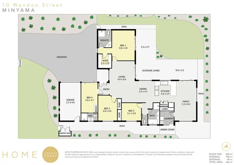 Floorplan of Homely house listing, 10 Wandoo Street, Minyama QLD 4575