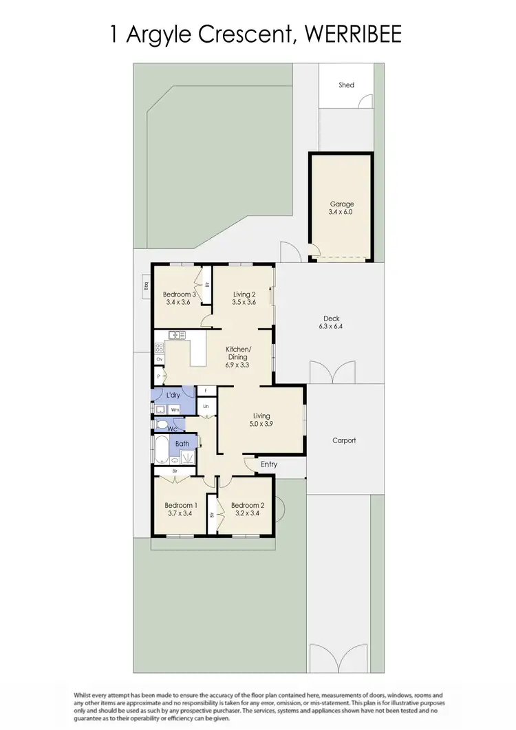 Floorplan of Homely house listing, 1 Argyle Crescent, Werribee VIC 3030