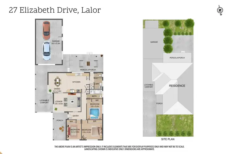 Floorplan of Homely house listing, 27 Elizabeth Drive, Lalor VIC 3075