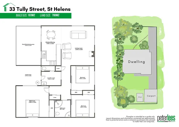 Floorplan of Homely house listing, 33 Tully Street, St Helens TAS 7216