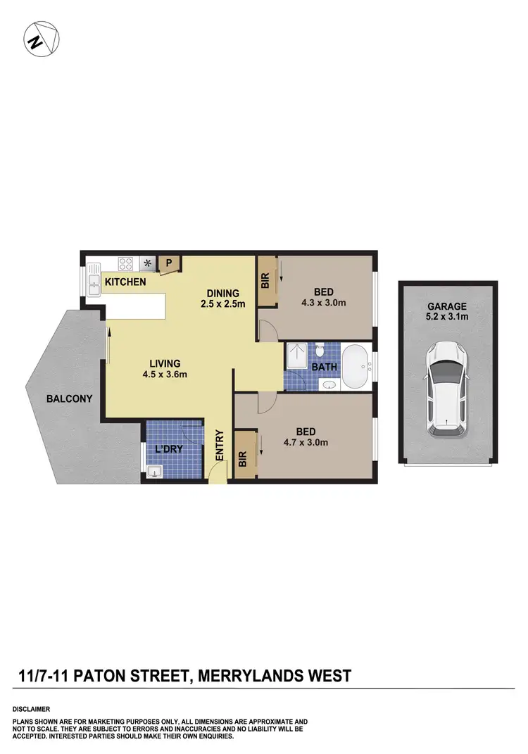 Floorplan of Homely unit listing, 11/7-11 Paton Street, Merrylands NSW 2160