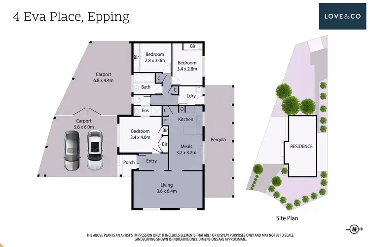 Floorplan of Homely house listing, 4 Eva Place, Epping VIC 3076