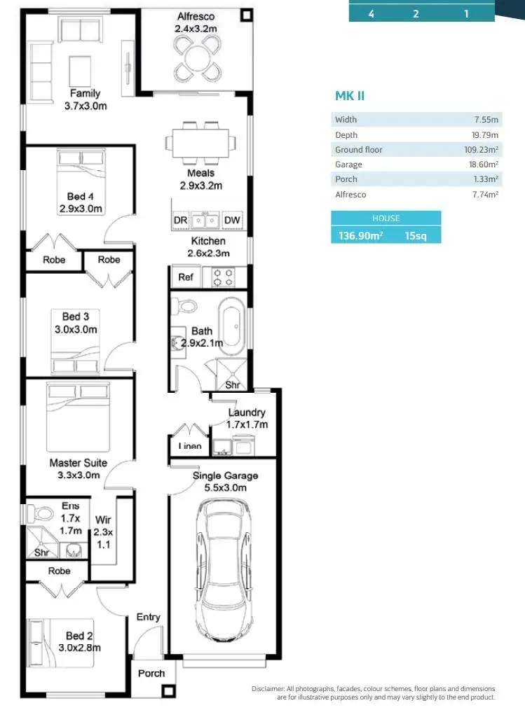 Floorplan of Homely house listing, Address available on request