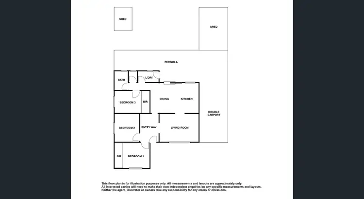 Floorplan of Homely house listing, 3 Abraham Drive, Whyalla Stuart SA 5608