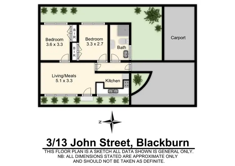 Floorplan of Homely unit listing, 3/13 John Street, Blackburn VIC 3130