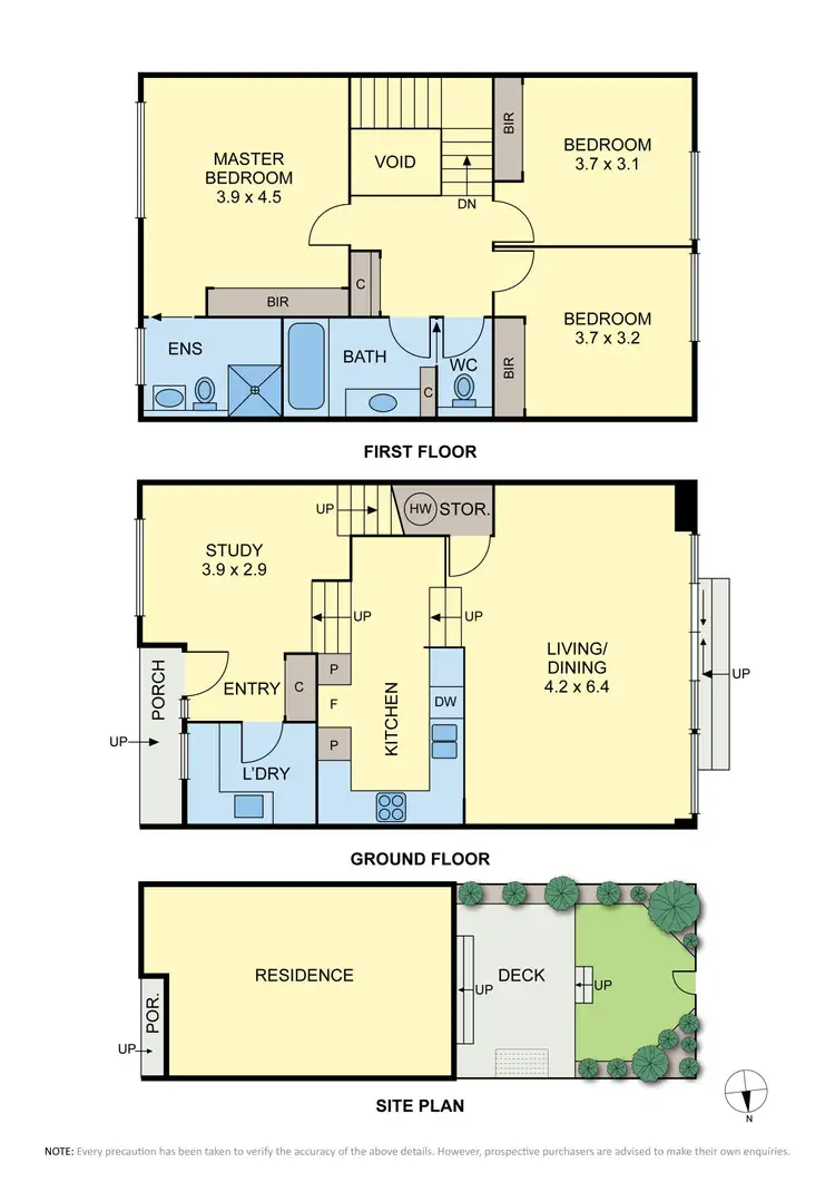 Floorplan of Homely townhouse listing, 10/77 Coghlan Street, Niddrie VIC 3042