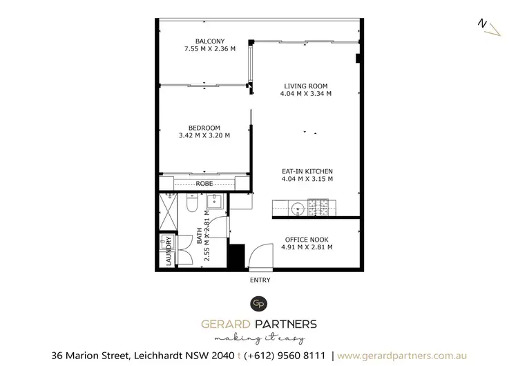 Floorplan of Homely apartment listing, B604/222 Botany Road, Alexandria NSW 2015