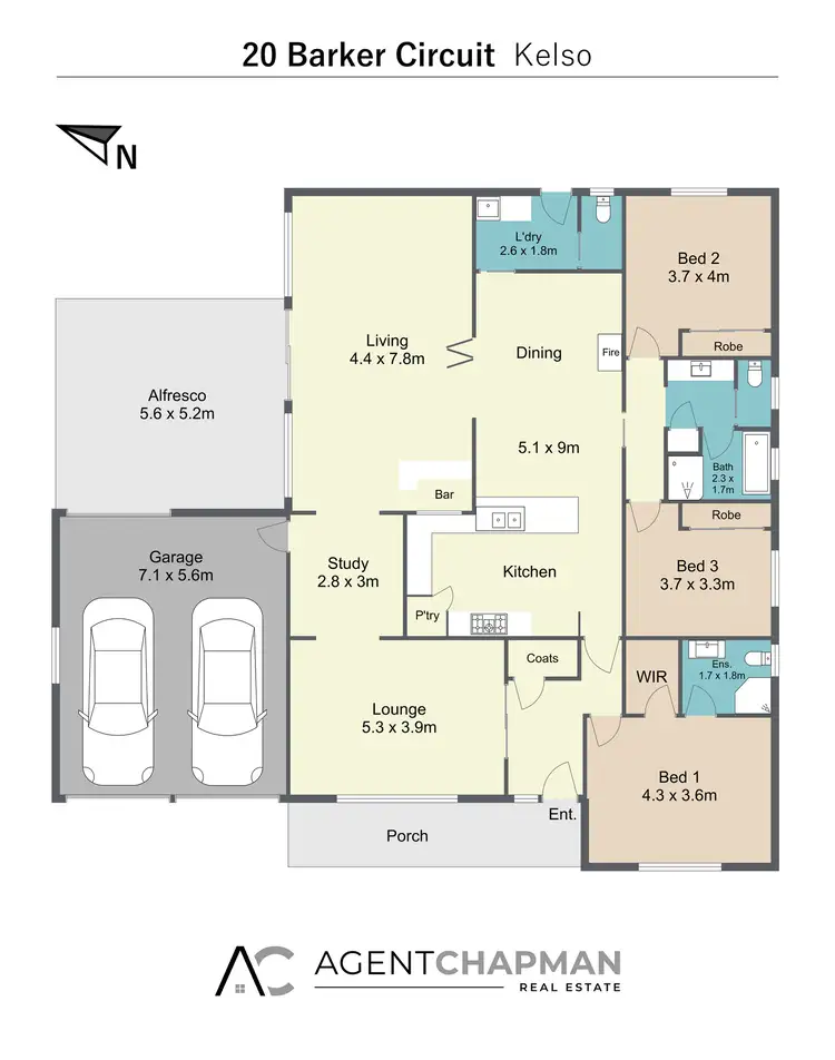 Floorplan of Homely house listing, 20 Barker Circuit, Kelso NSW 2795