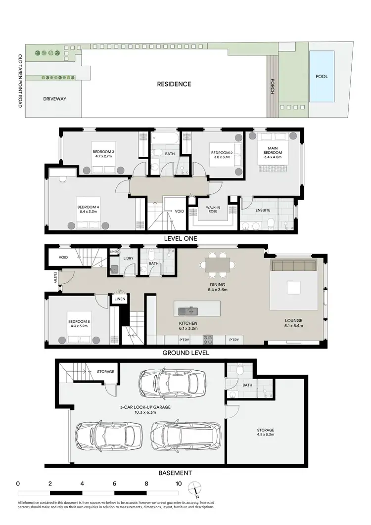 Floorplan of Homely semi-detached listing, 53B Old Taren Point Road, Taren Point NSW 2229