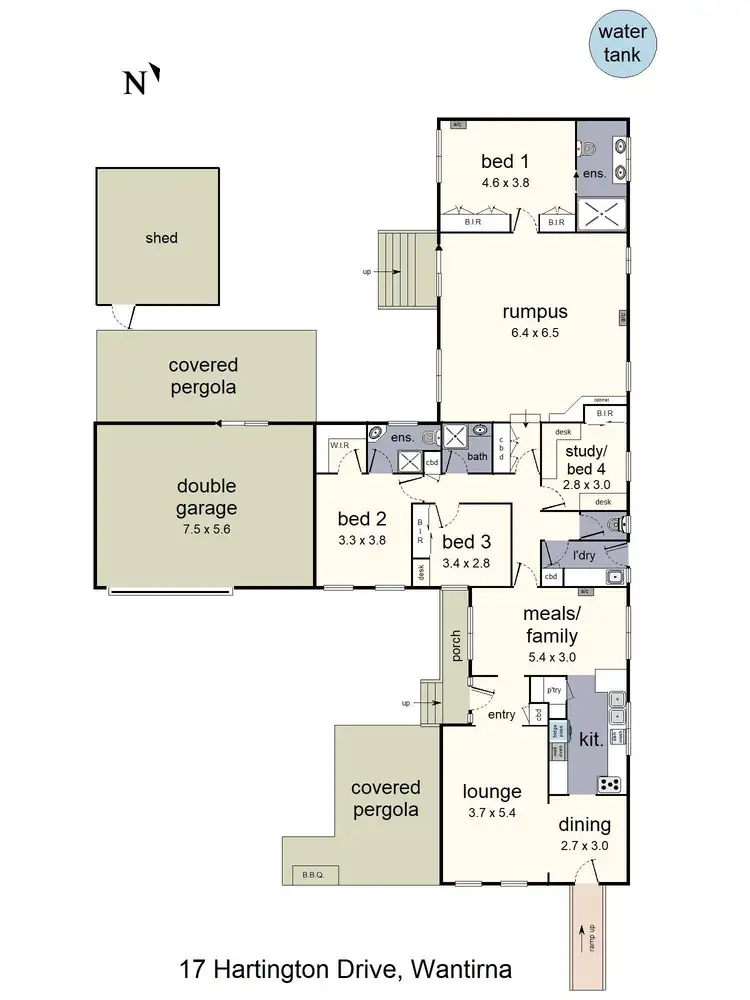 Floorplan of Homely house listing, 17 Hartington Drive, Wantirna VIC 3152