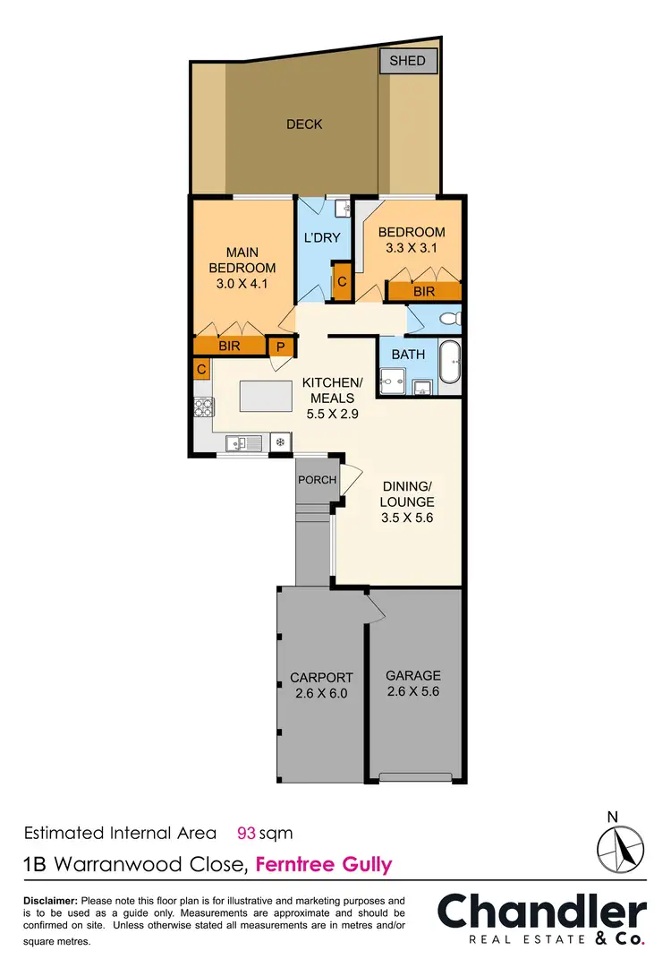 Floorplan of Homely house listing, 1B Warrenwood Close, Ferntree Gully VIC 3156