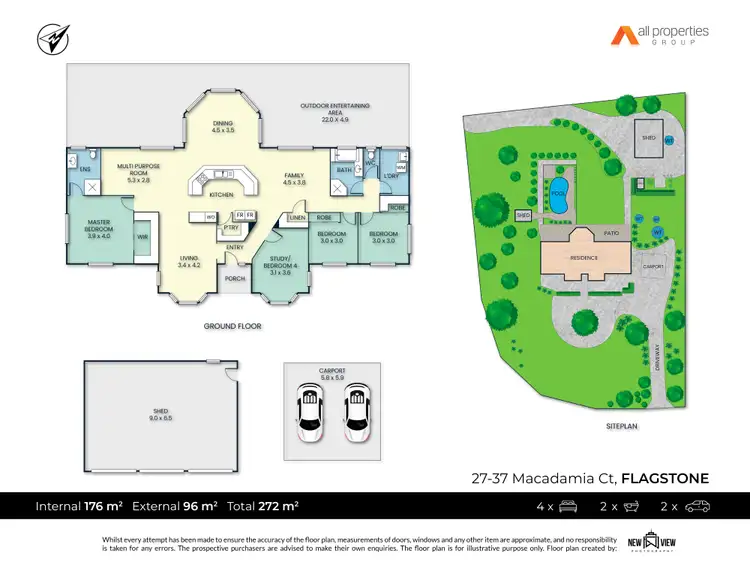 Floorplan of Homely house listing, 27-37 Macadamia Court, Flagstone QLD 4280